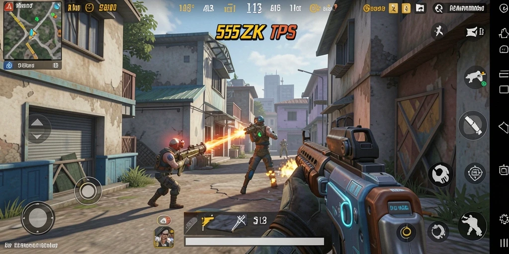 Tampilan seru dan mendebarkan dari gameplay 555ZK.