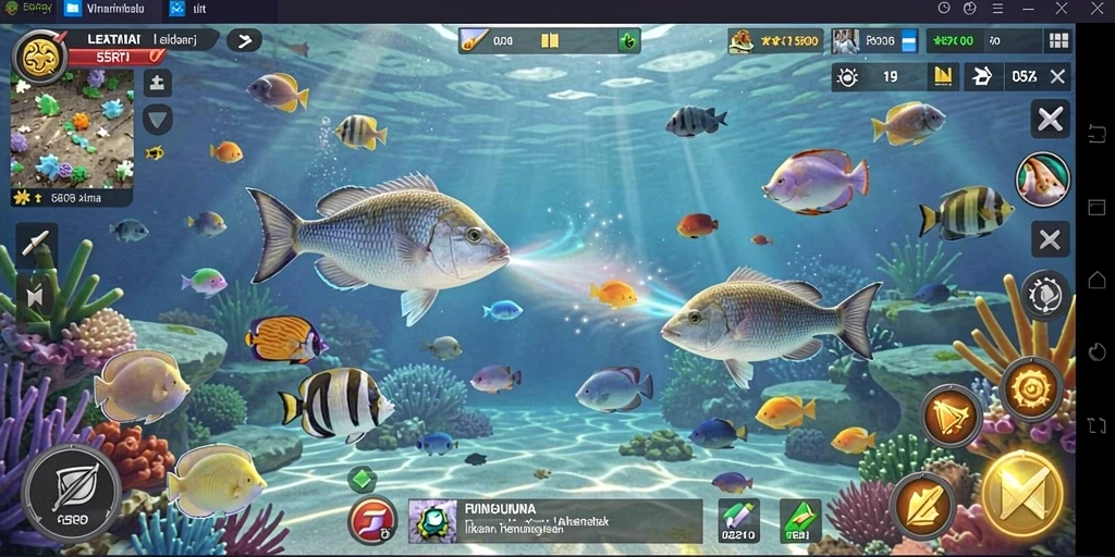 Tampilan gameplay Tembak Ikan yang menegangkan dan menghibur.