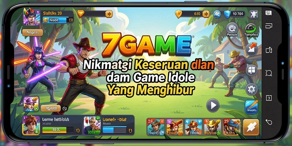 Tangkapan layar gameplay <strong>7GAME</strong> menampilkan karakter yang sedang mengumpulkan sumber daya.