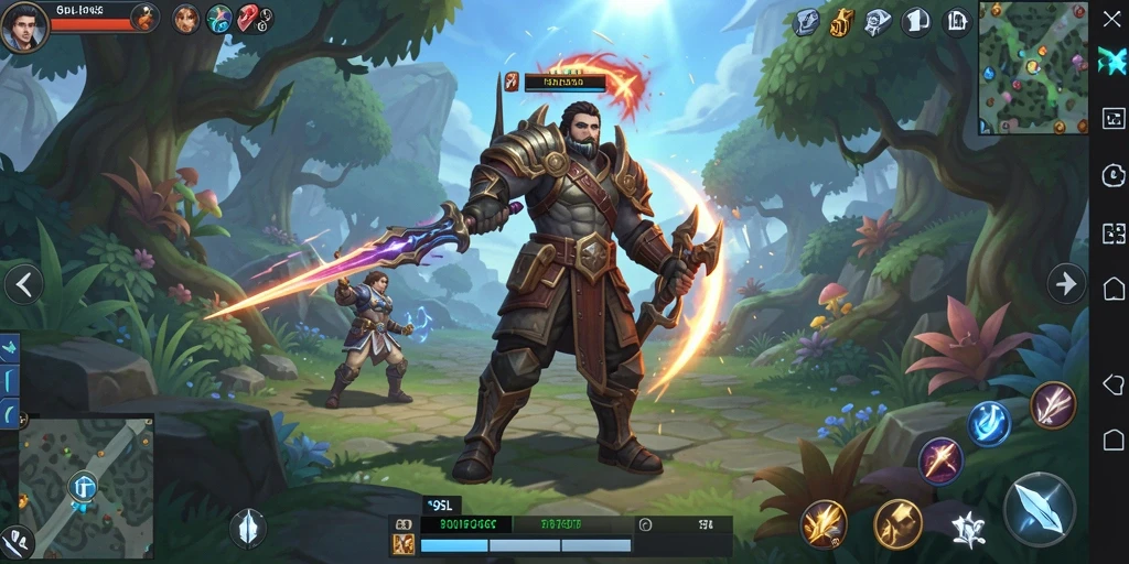 Tampilan seru gameplay 9SL dalam dunia MMORPG.