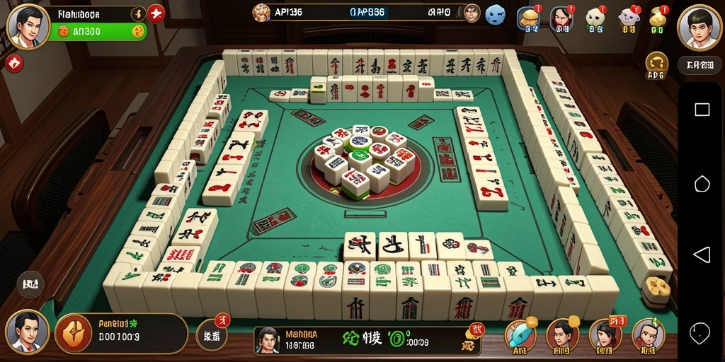 Screenshot API36 menampilkan gameplay Mahjong yang menarik dan penuh warna.