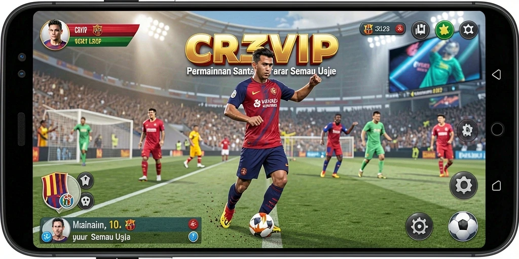 Tampilan gameplay menarik dan sederhana dari CR7VIP yang menyenangkan.