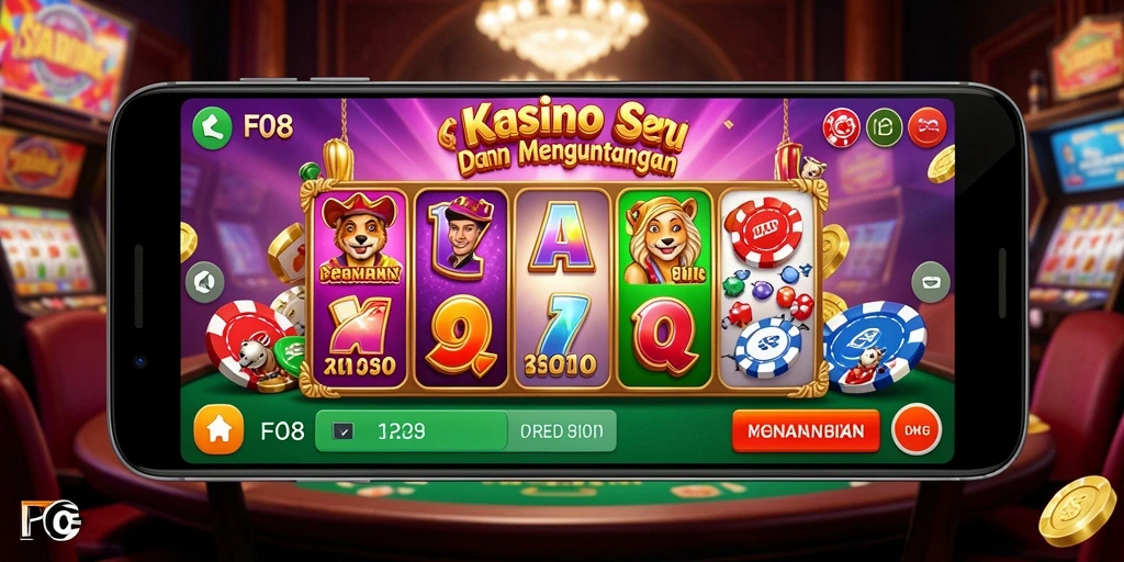 Gameplay seru F08 dengan variasi permainan Kasino.