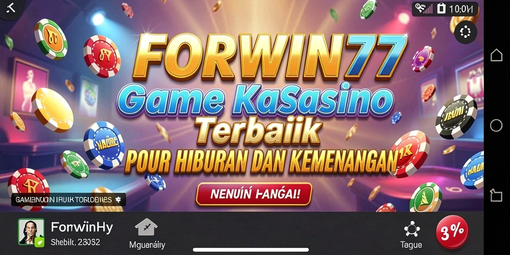 Tampilan permainan Kasino yang menarik dan penuh aksi di FORWIN77.