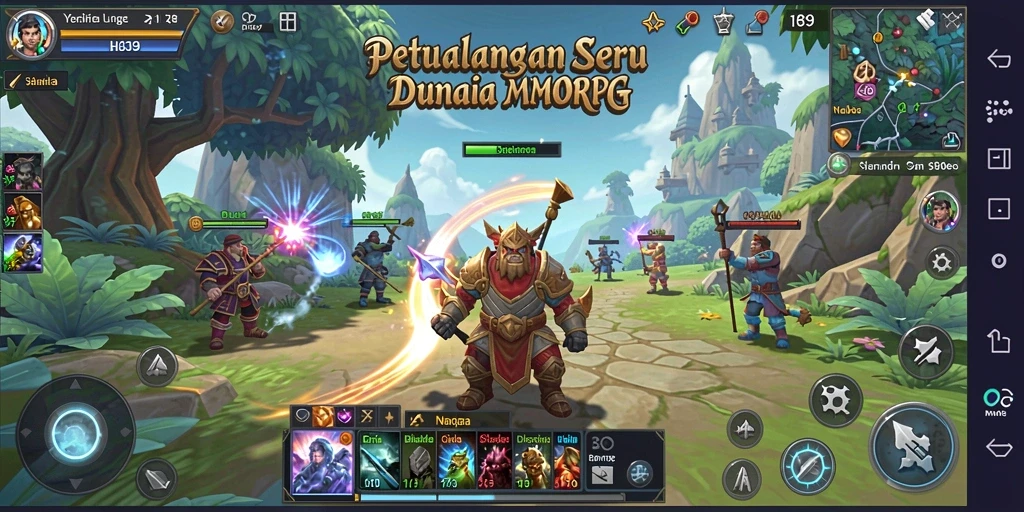 Tampilan gameplay H89 yang menakjubkan dan mendalam dalam dunia MMORPG.