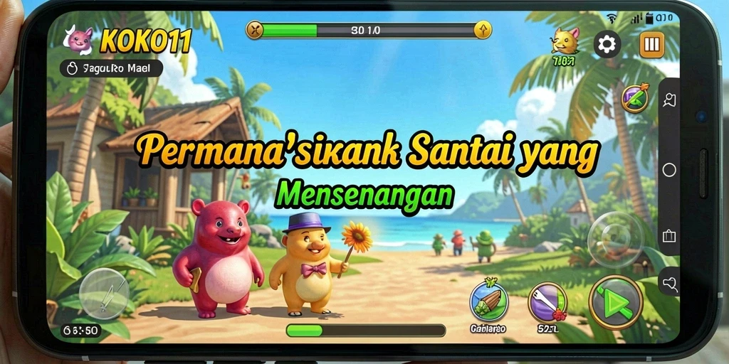 Tampilan ceria gameplay KOKO11 yang penuh kesenangan.