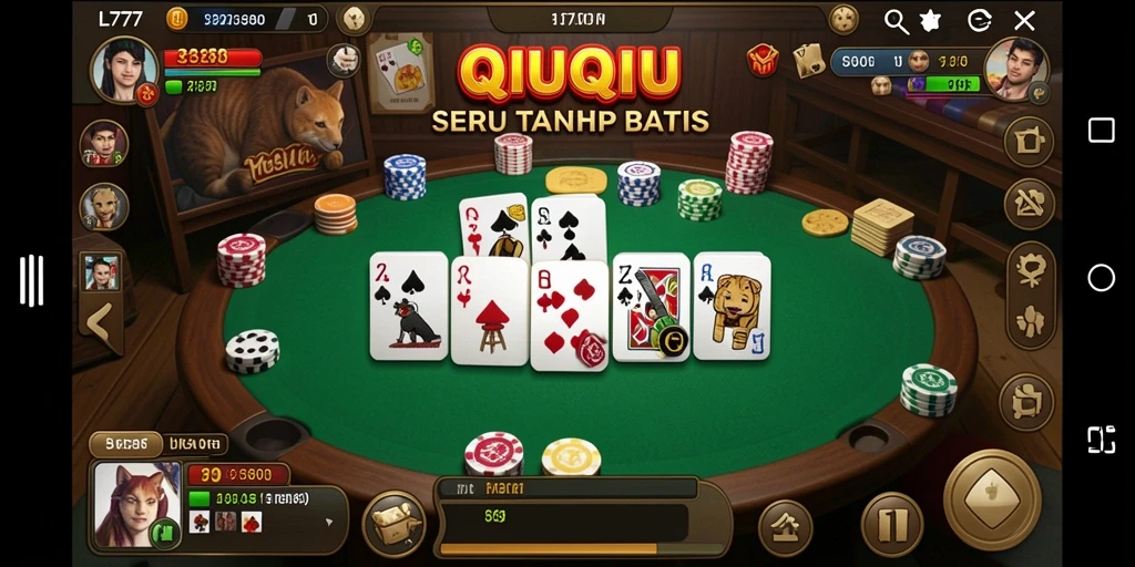 Screenshot gameplay QiuQiu L777 yang seru dan kompetitif.