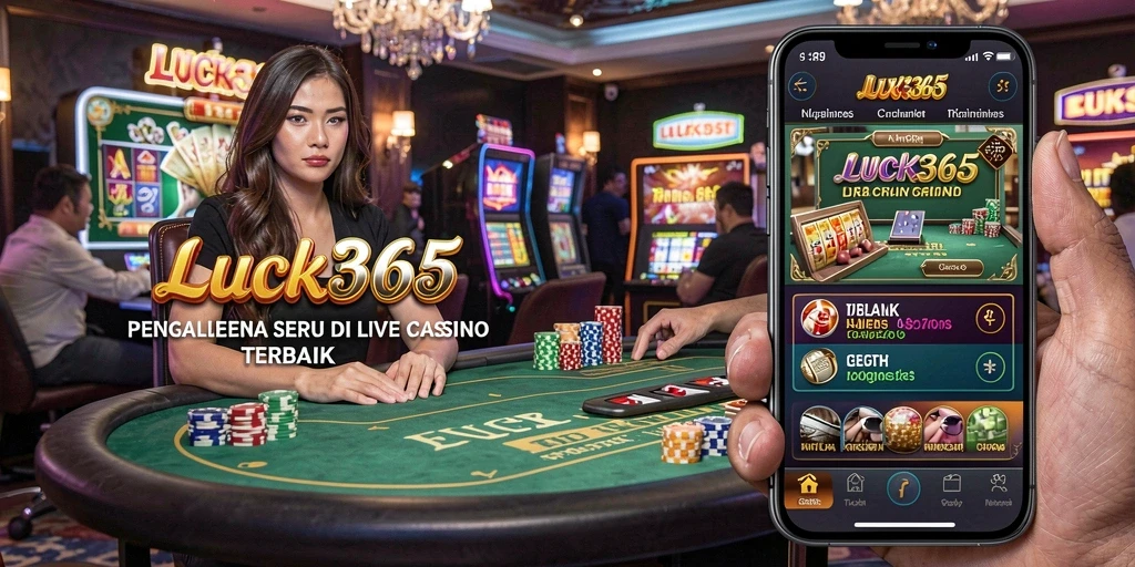 Tampilan gameplay Live Casino yang mendebarkan di LUCK365.