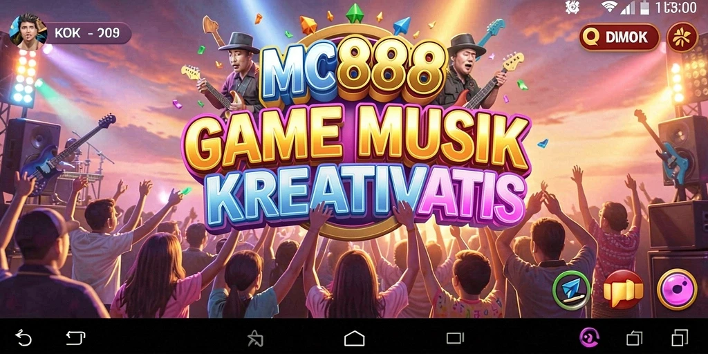 Tampilan gameplay menarik di MC888 dengan berbagai pilihan musik.