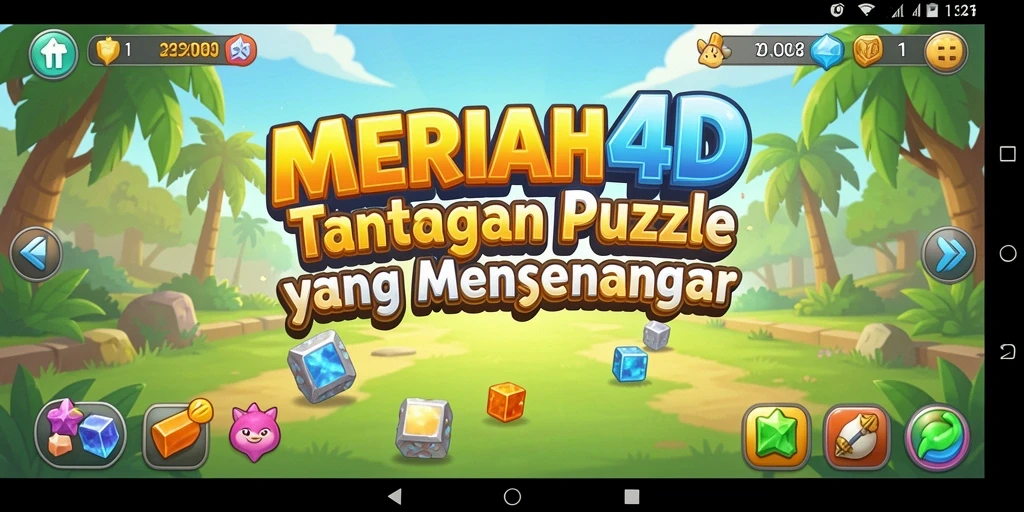 Tangkapan layar gameplay MERIAH4D yang penuh warna dan menantang.