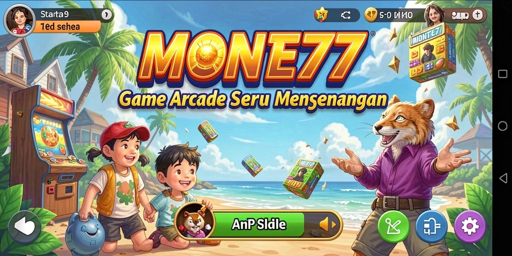 Tampilan gameplay seru dari MONTE77 dengan grafik menarik.