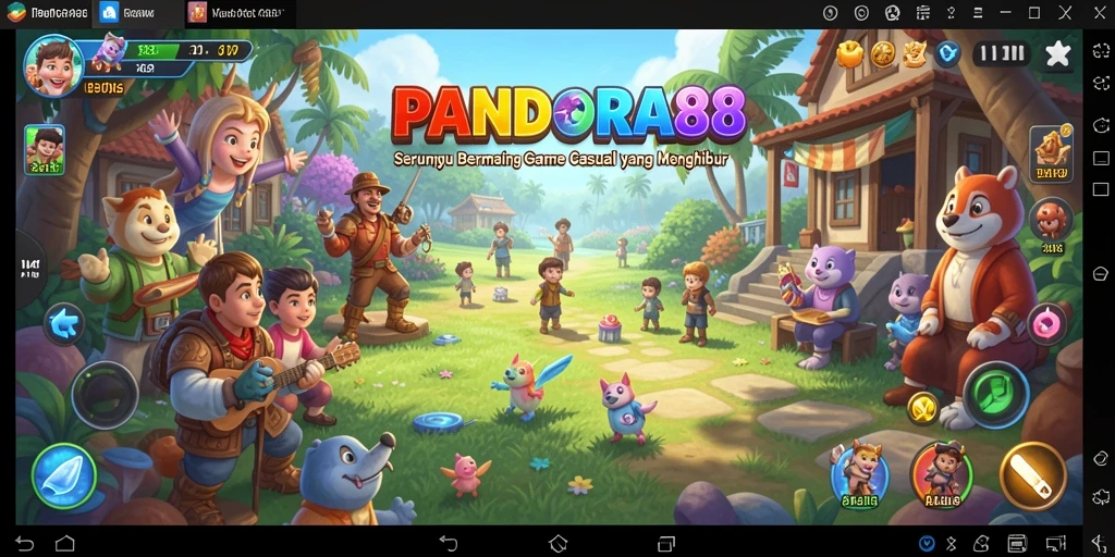 Screenshot gameplay PANDORA88 menampilkan keseruan bermain game Casual.
