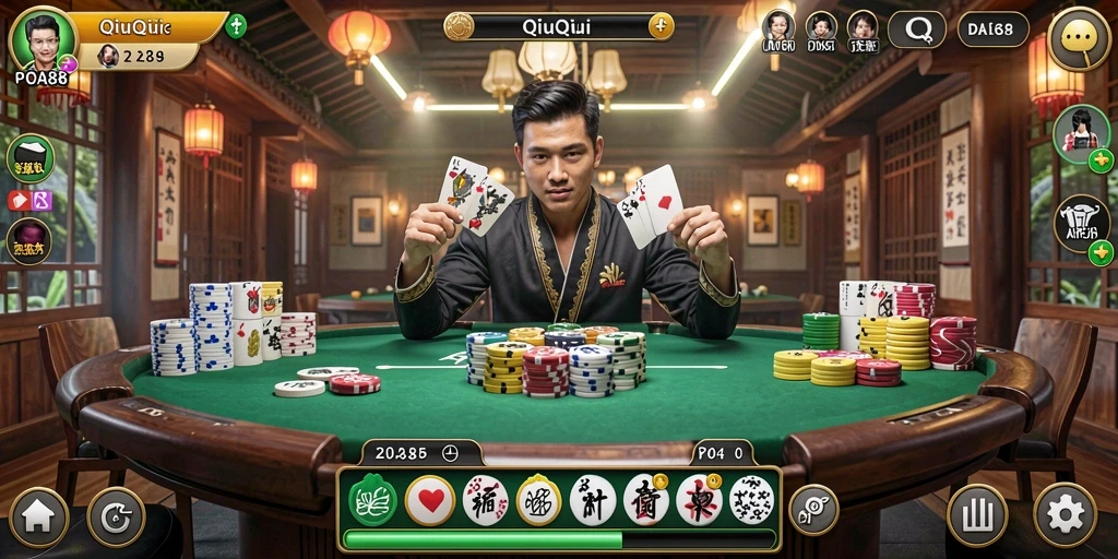 Tampilan gameplay menarik dari game QiuQiu POA88.