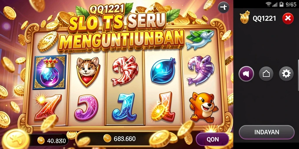Tampilan menarik dari gameplay Slot QQ1221 yang seru.