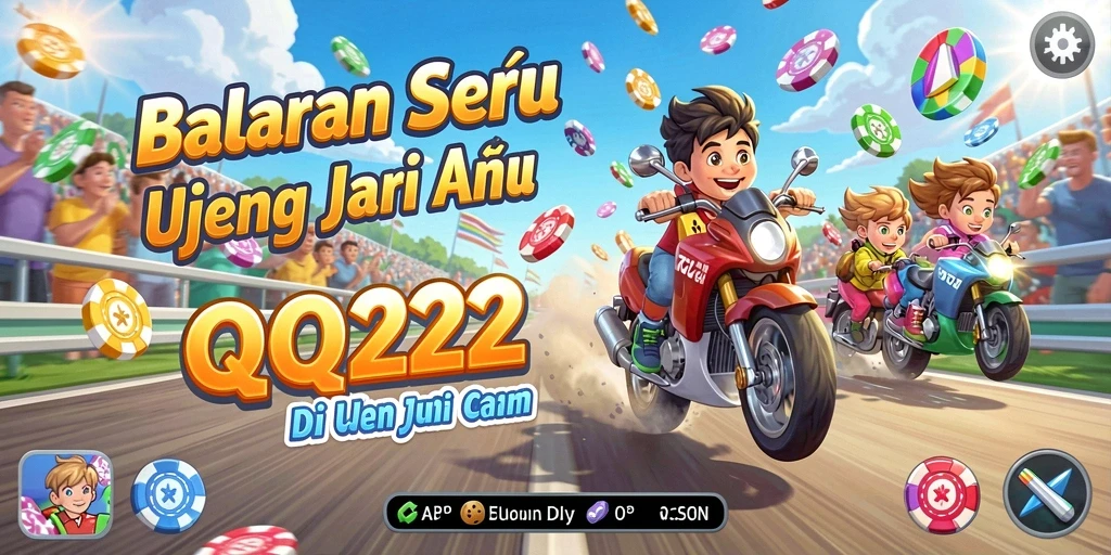 Screenshot gameplay QQ222 menampilkan aksi balapan seru dengan grafis yang memukau.