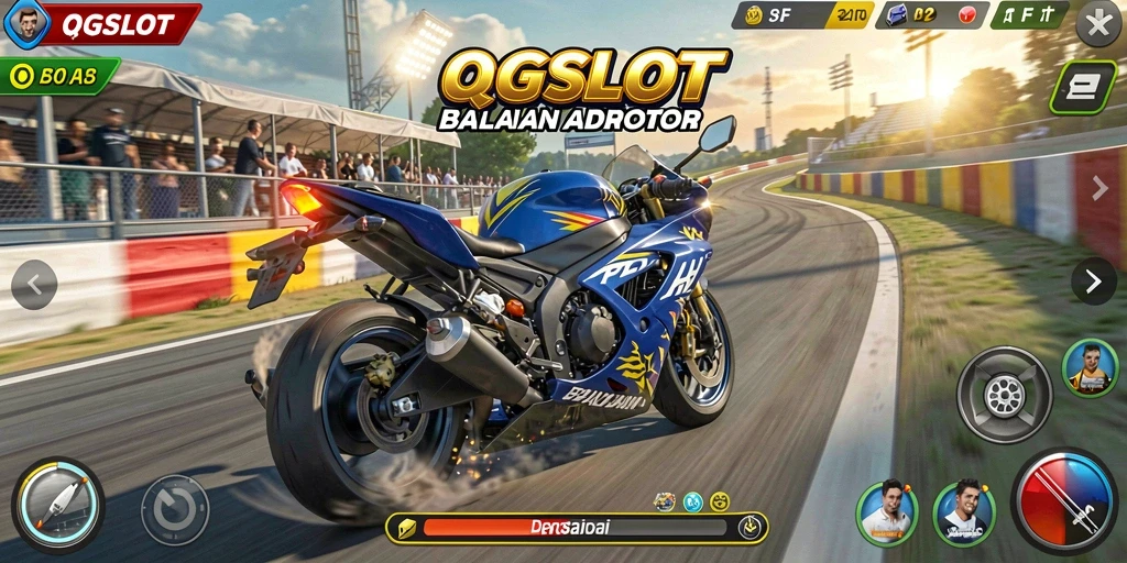 Gameplay seru balapan motor di QQSLOT dengan grafik memukau.