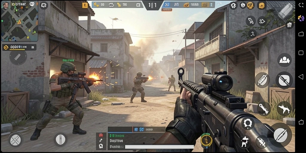 Tampilan menarik dari gameplay FPS yang seru.