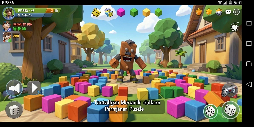 Tampilan gameplay RP886 yang menantang dan seru.