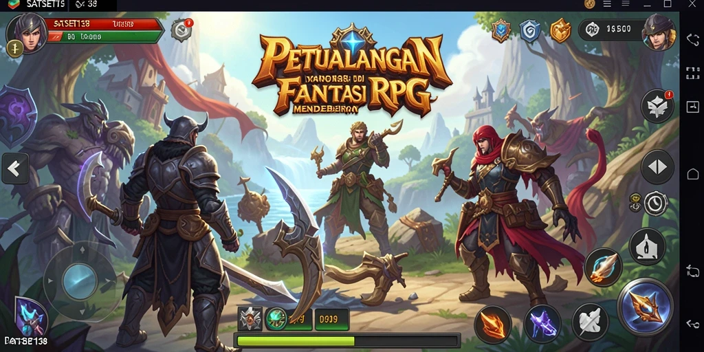 Tampilan gameplay menakjubkan dari SATSET138 di dunia RPG.