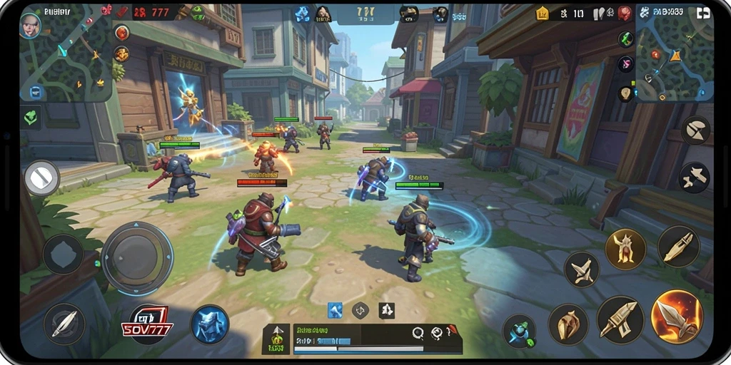 Tampilan gameplay yang mendebarkan dan taktis