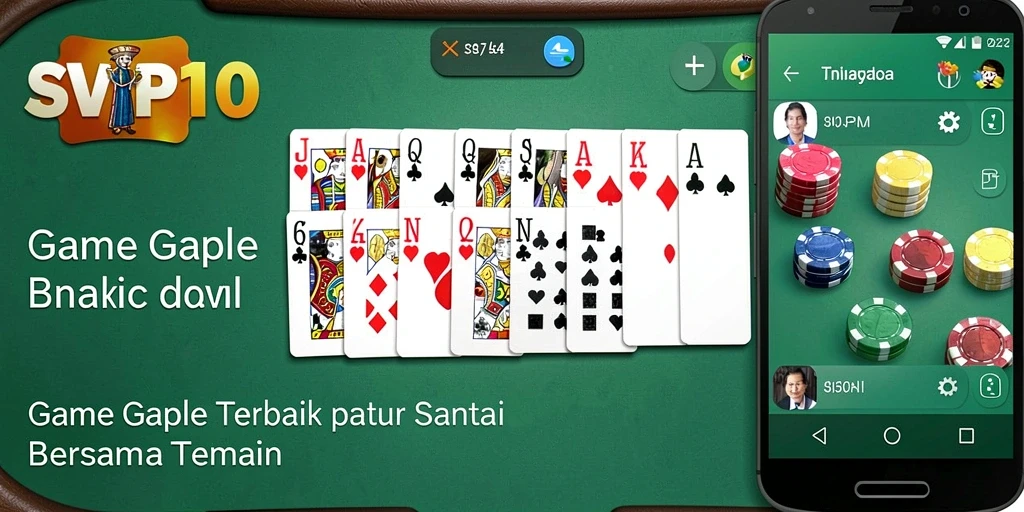 Tampilan gameplay SVIP10 dengan grafik menarik dan suasana permainan Gaple.