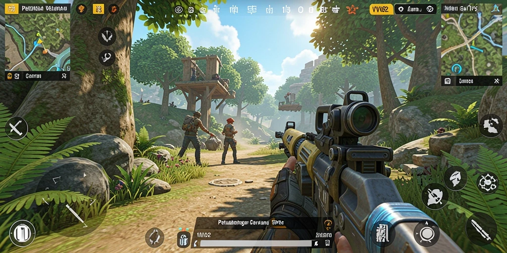 Tampilan gameplay seru dalam game TPS VV62 yang menegangkan.