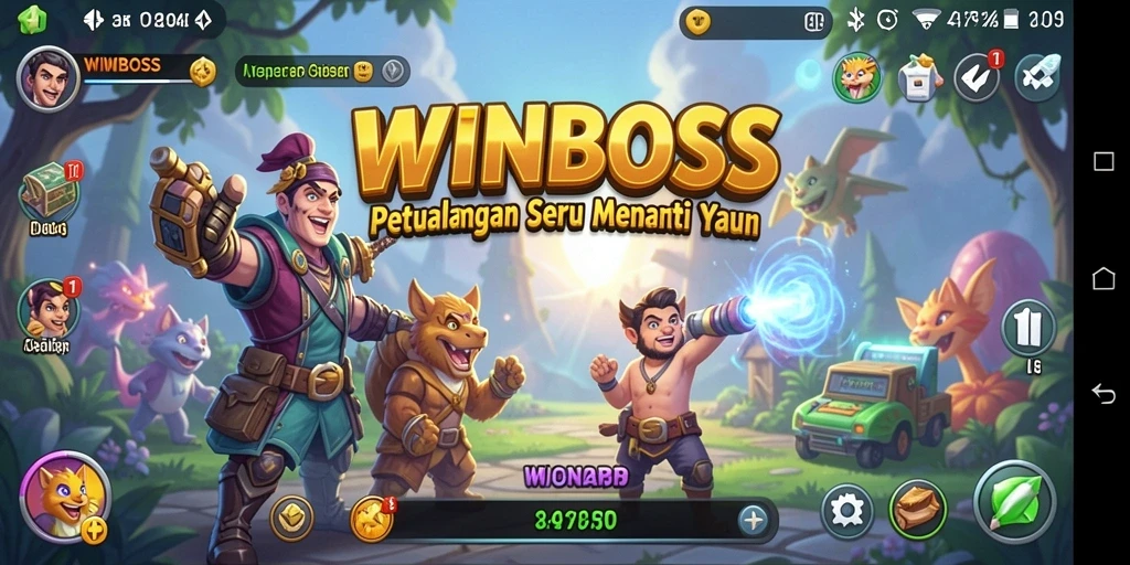 Tampilan gameplay WINBOSS yang seru dan menantang.