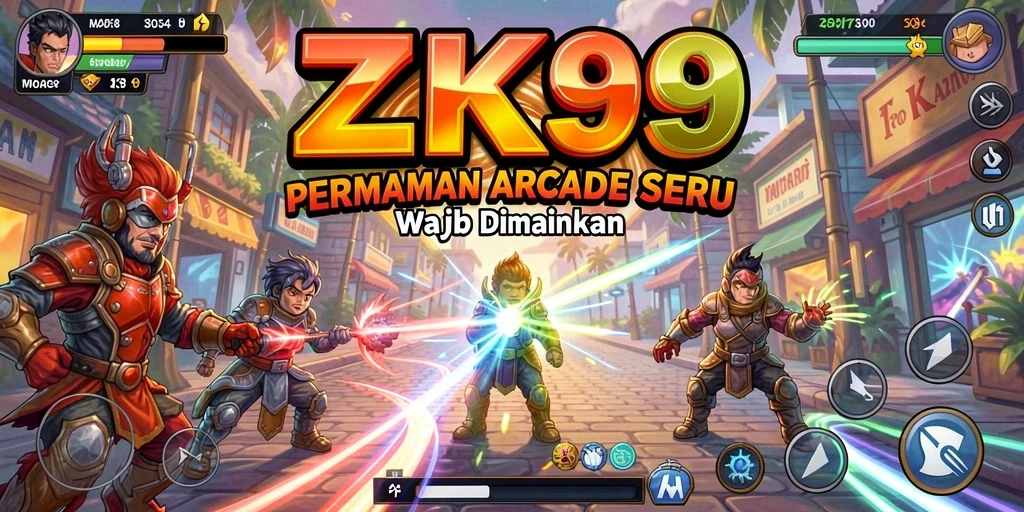 Tampilan gameplay seru dalam ZK9 yang menantang dan menghibur.